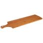 Preview: SmokeMax® XL tabla de servir de bambú oscuro, tabla de cortar, tabla de diseño de madera de bambú natural de alta calidad (100% engrasada con aceite de oliva natural)