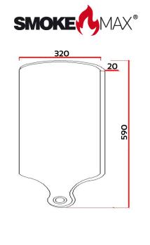 SmokeMax® L Plate Servierbrett , Schneidebrett, Designbrett aus hochwertigen natürlichen Bambusholz (100% mit natürlichen Ölivenöl geölt)