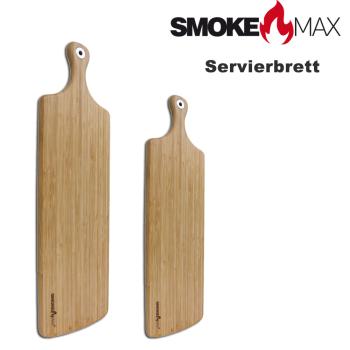 SmokeMax® Set L Servierbrett , Schneidebrett, Designbrett aus hochwertigen natürlichen Bambusholz (100% mit natürlichen Ölivenöl geölt)