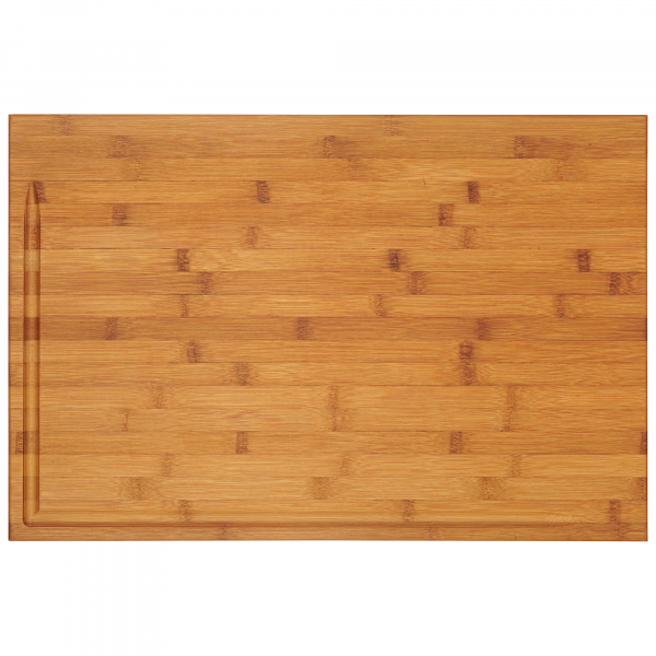 SmokeMax Bamboo Cutting Block Cutting Board, Serving Board (approx. 60 x 40 x 5 cm)