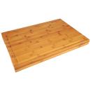 Bambus Cutting Block 60×40×5 – glatte Servierseite mit warmer Maserung