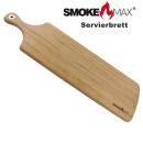 XXL Bambus Servierbrett 88×27 cm – dunkle Oberfläche für großzügige Tapas